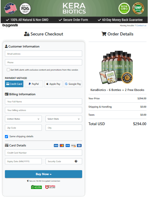 kerabiotics-buy-page